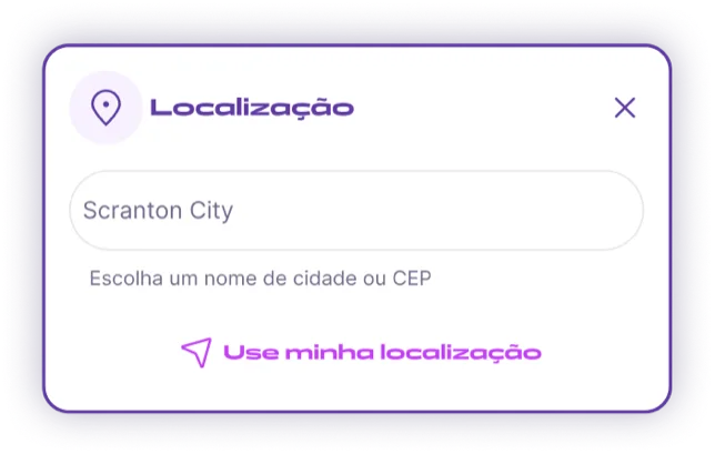 Busca de tatuadores por localização no app Tatua